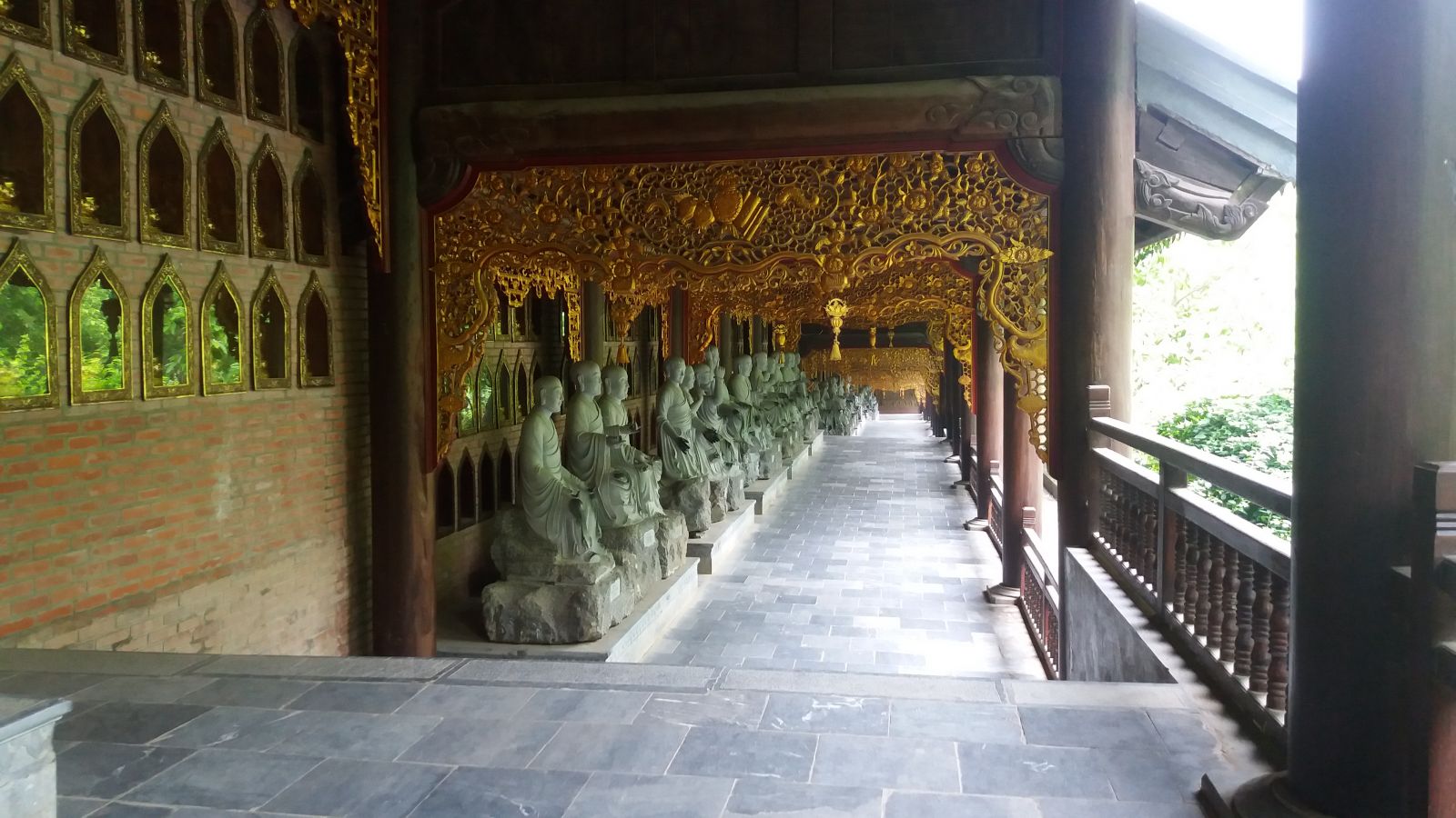 Bai Dinh Pagoda- the corridor of Arhat statutes