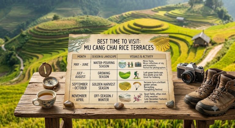 Best Time to Visit Mu Cang Chai for Stunning Rice Terrace Photos