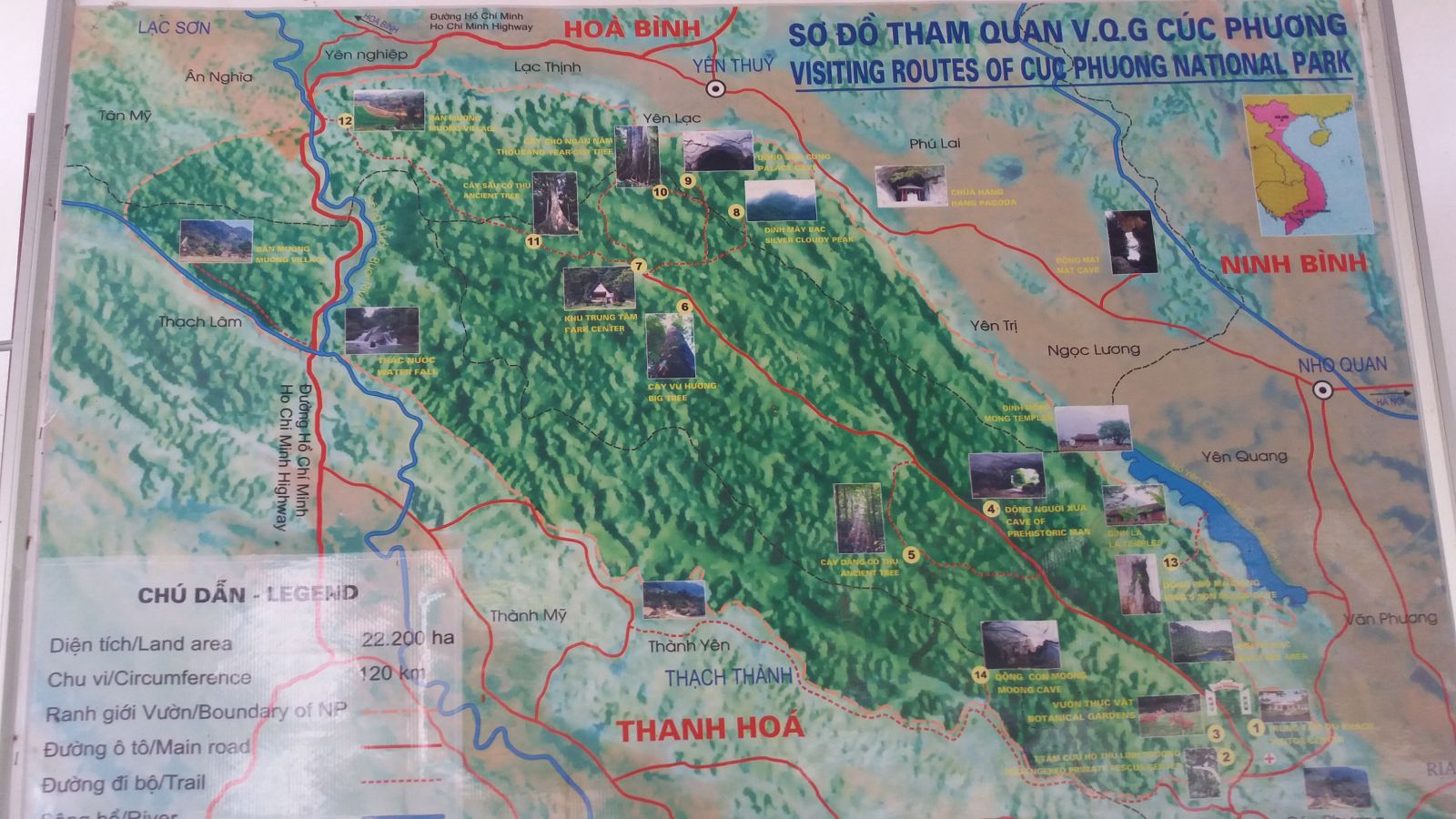 Cuc Phuong National Park-map