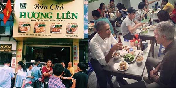 Huong Lien restaurant - Bun Cha Obama