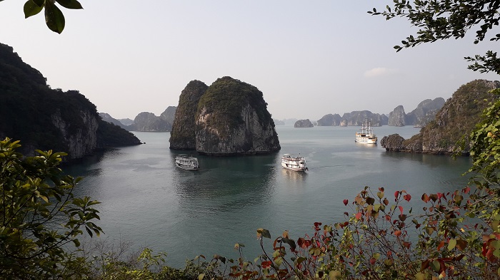 Bai Tu Long bay capture from Thien canh Son cave