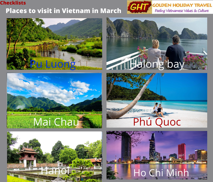Places to visit in March
