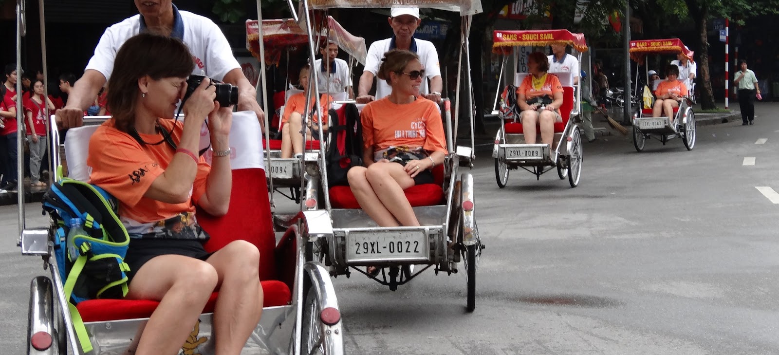 Hanoi old quarter cyclo