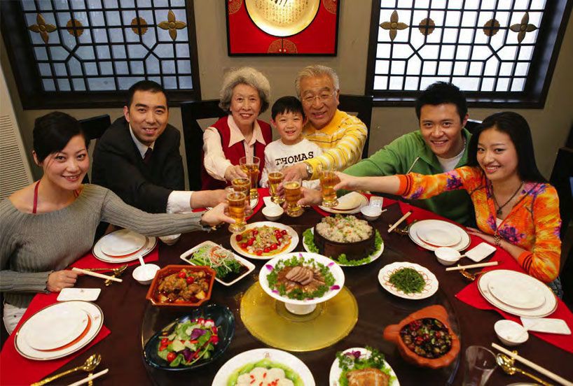 Table family meal manner