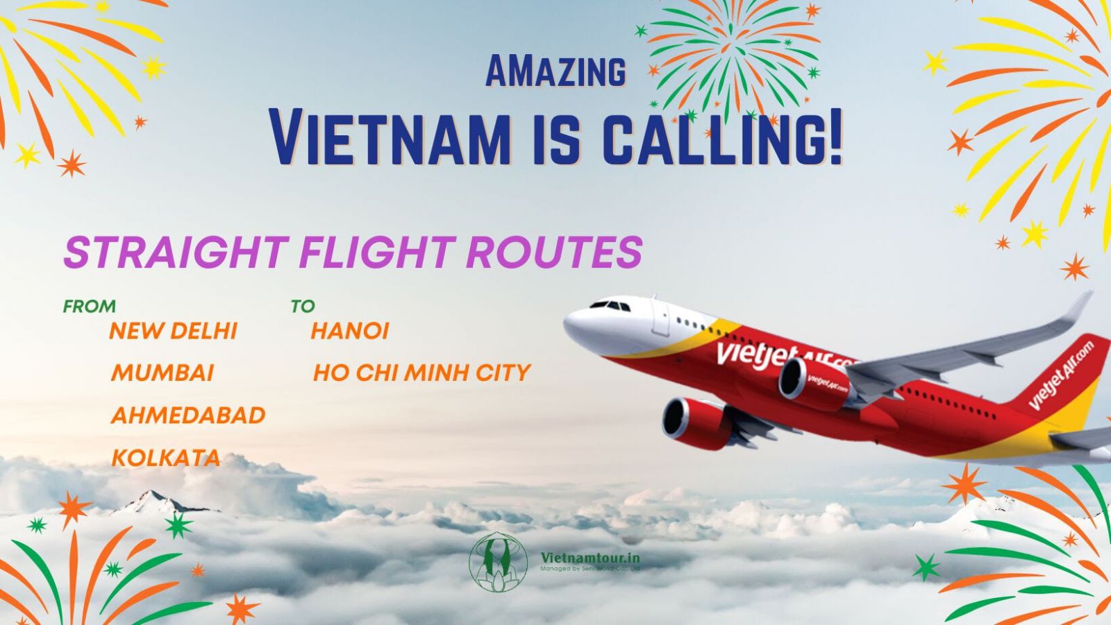 Vietnam Flight from India