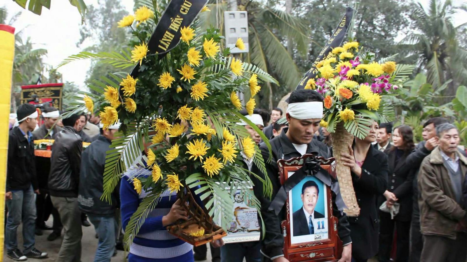 Flower funeral Vietnam