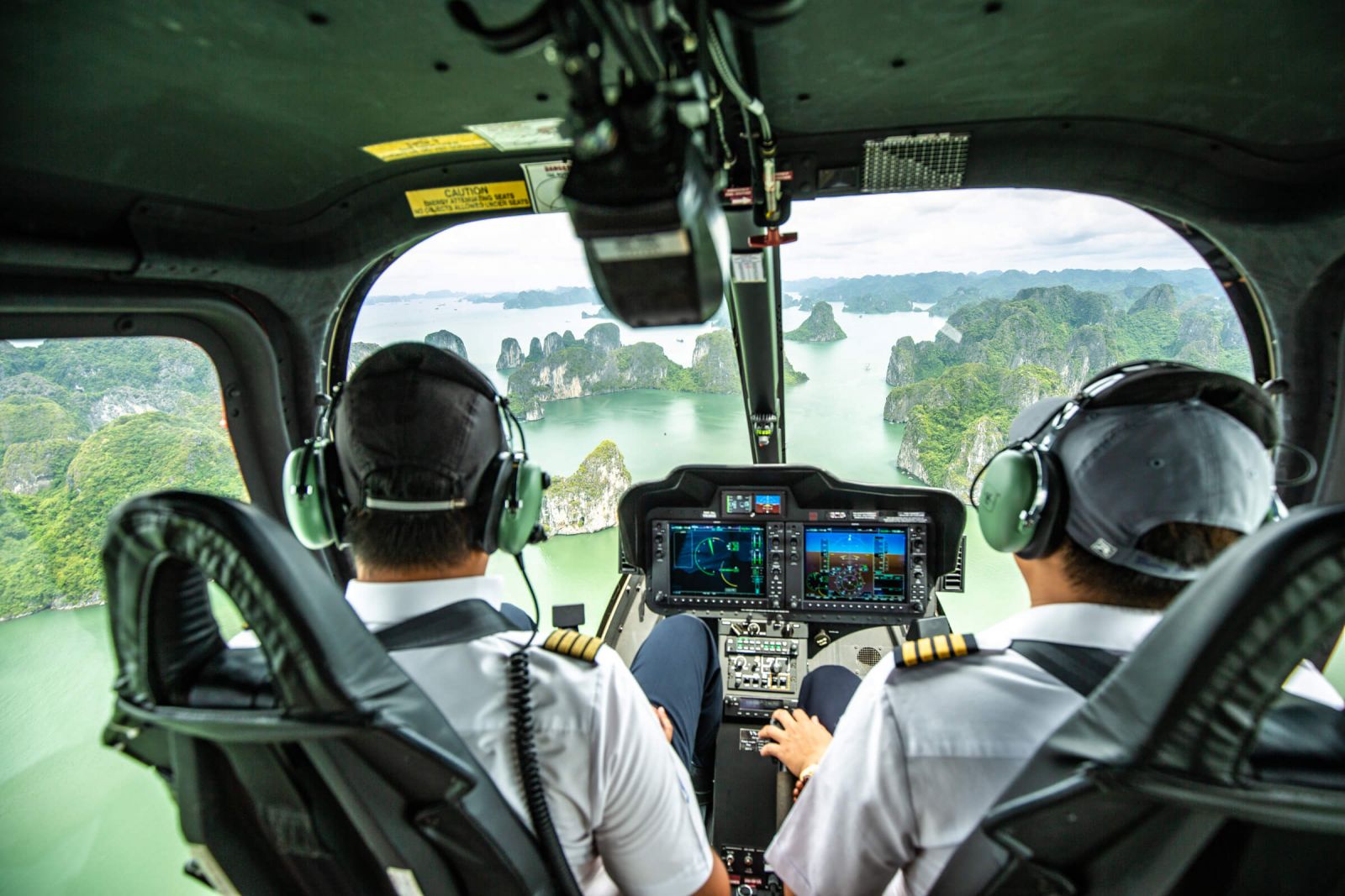 Halong bay view from Halong helicopter