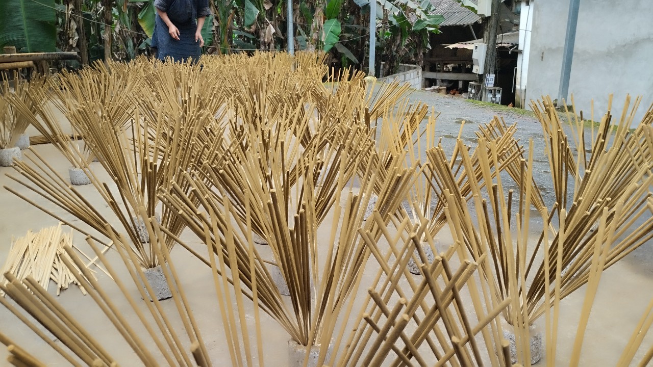 Incense dry in Phia Thap village