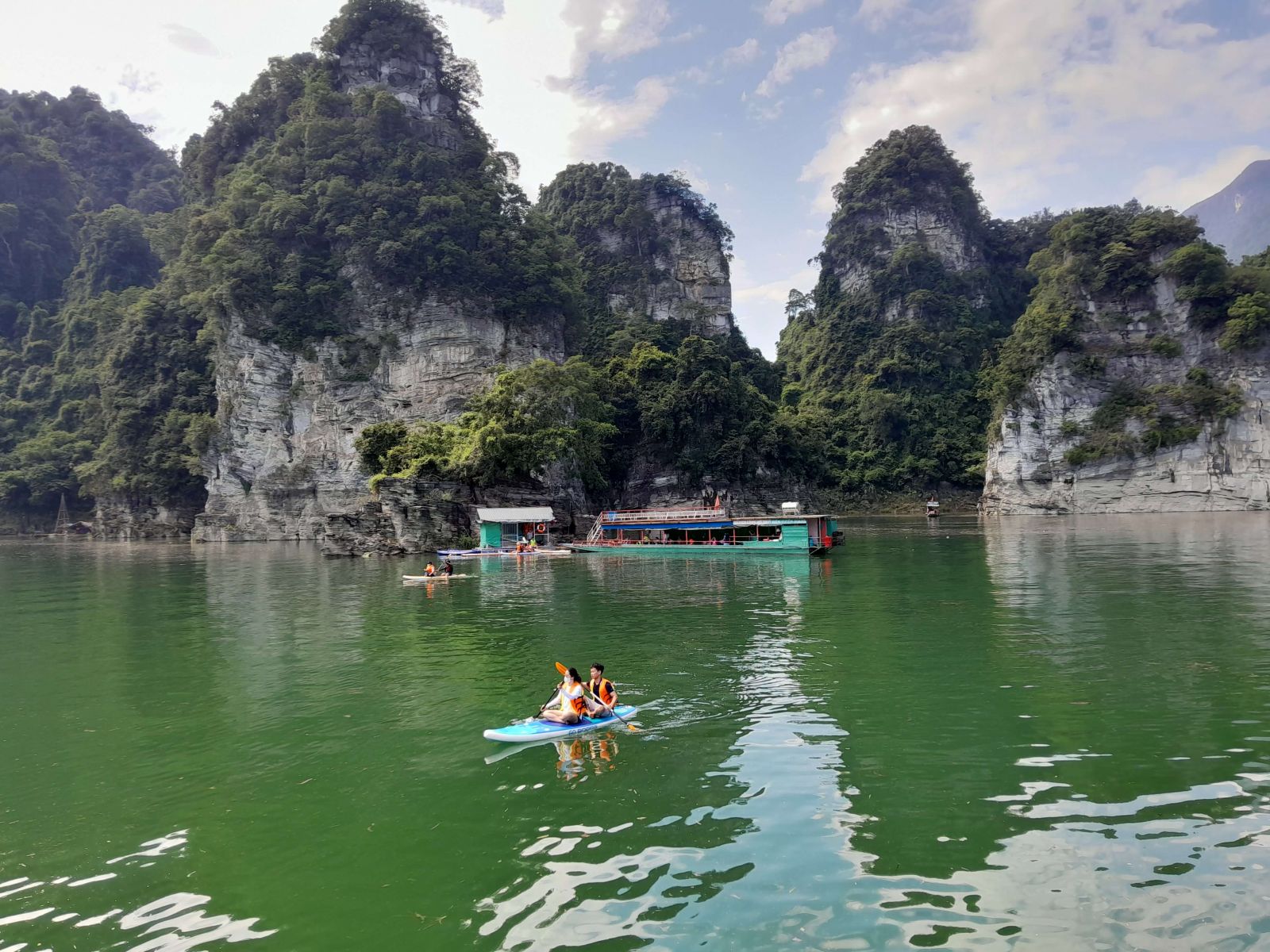Kayak to explore the lake