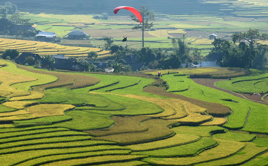 Paragliding in Khau Pha Pass