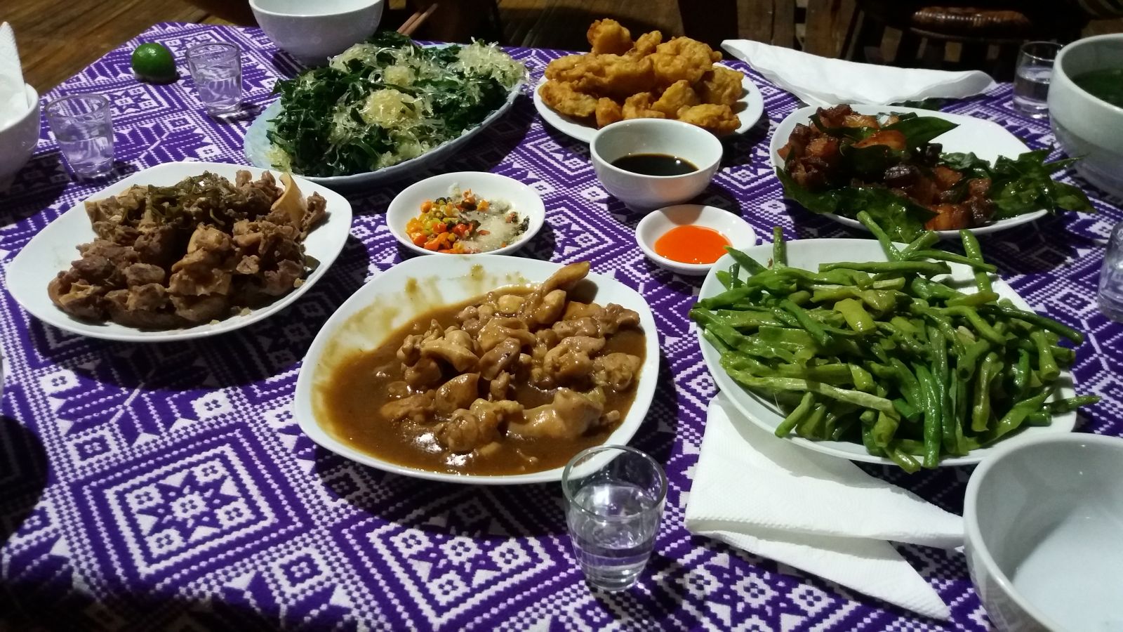 Mu Cang Chai meals with locals