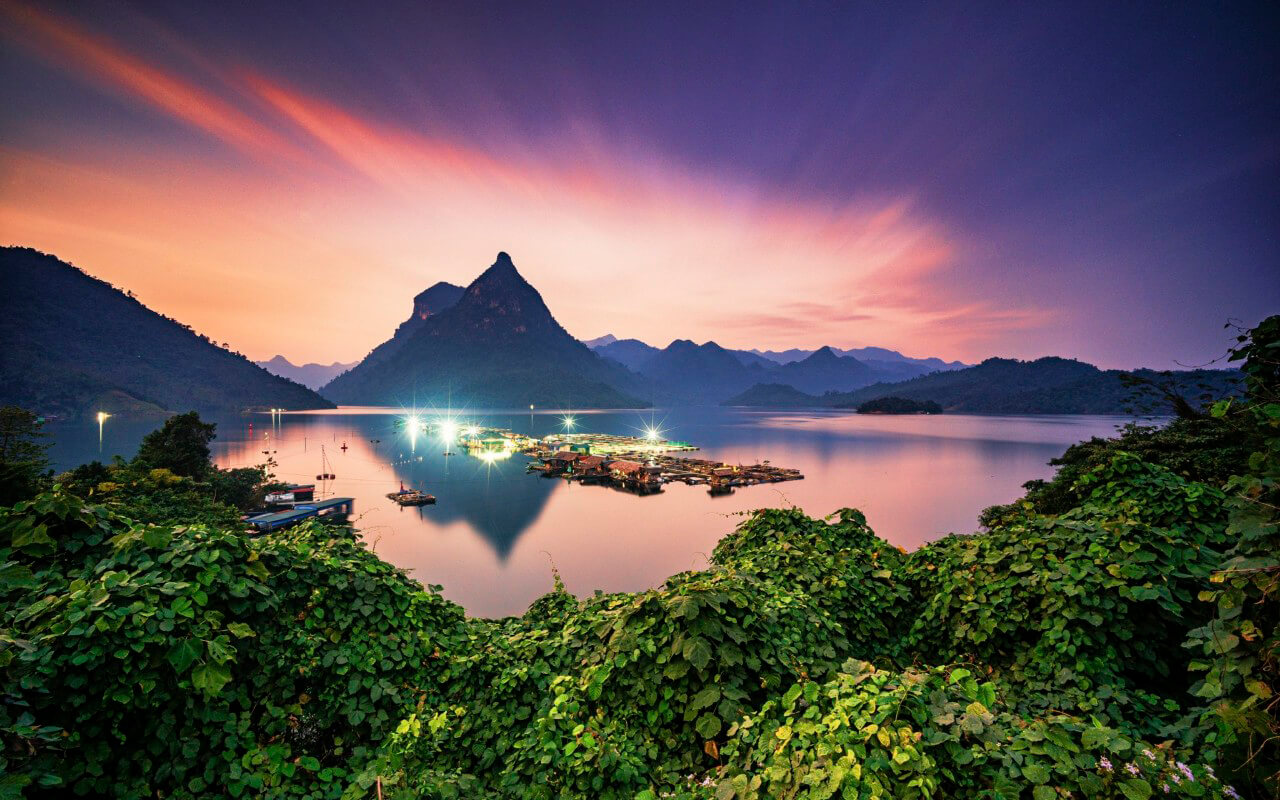 Na hang sunset