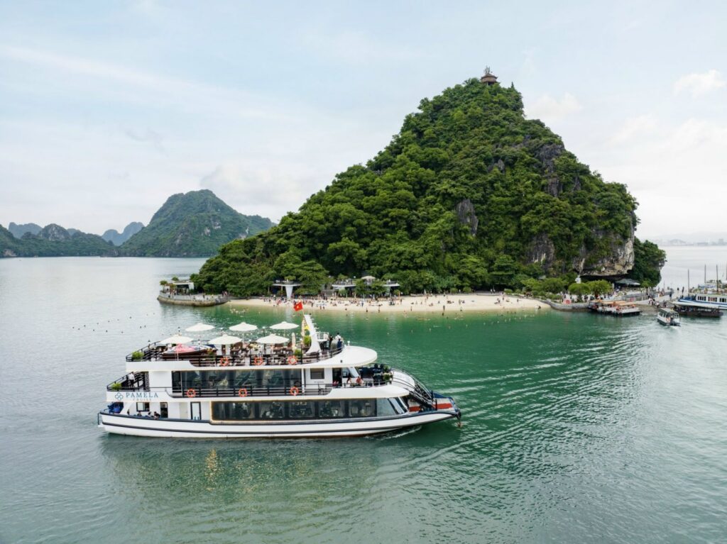 Luxury Halong Bay Day Trip on 5* PAMELA CRUISE