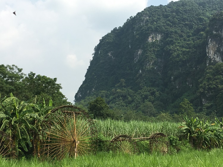 Pu Luong waterwheels i Ban Cong village