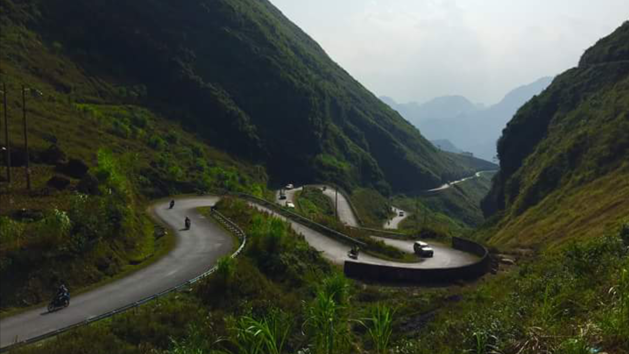 Winding pass on happiness path