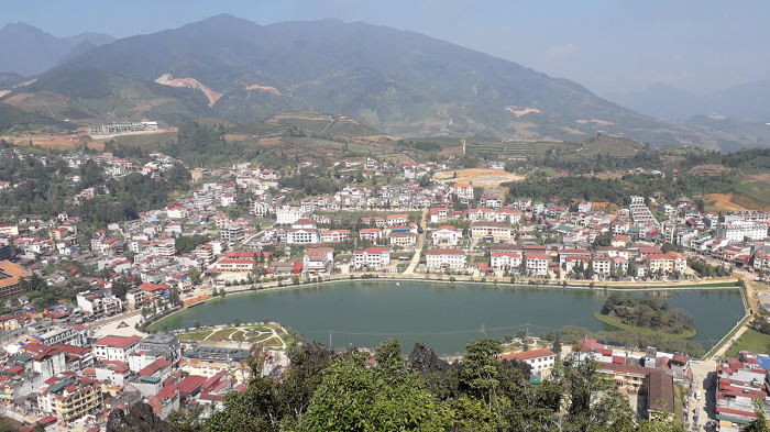 sapa lake view from dragon mountain