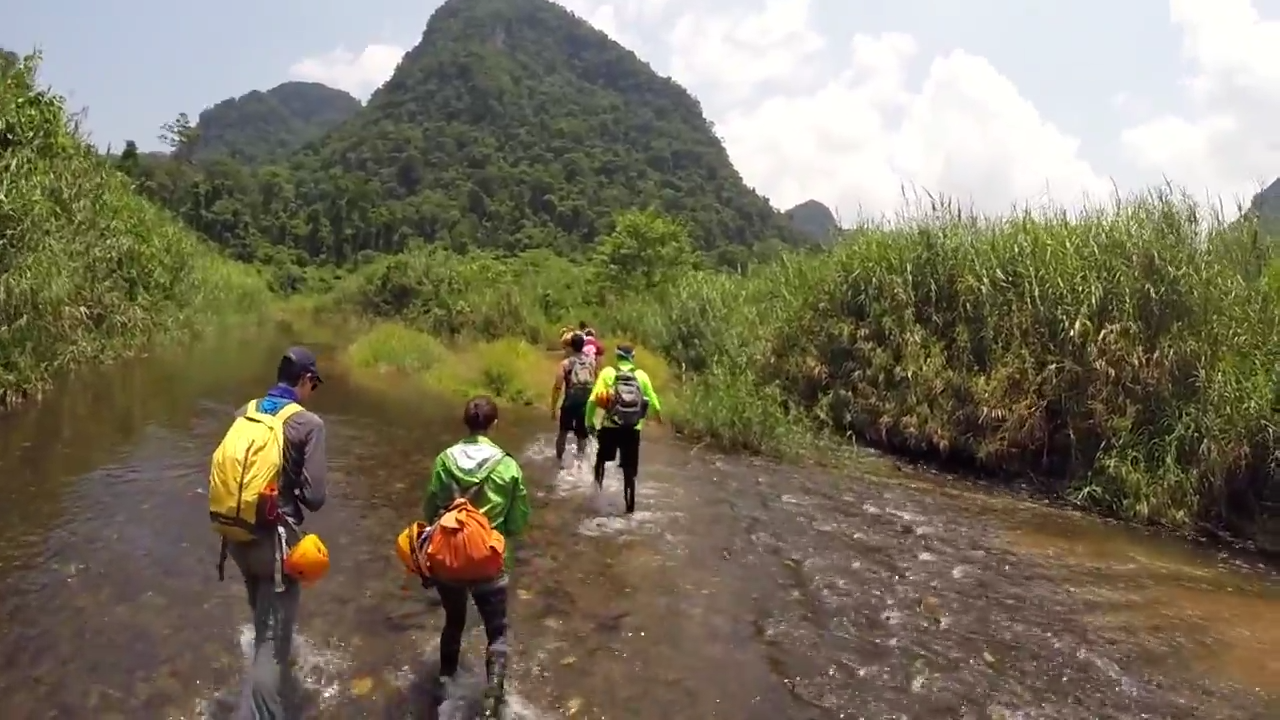 Trek in the forest in Quang Binh