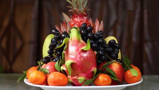 fruit tray in the central Vietnam