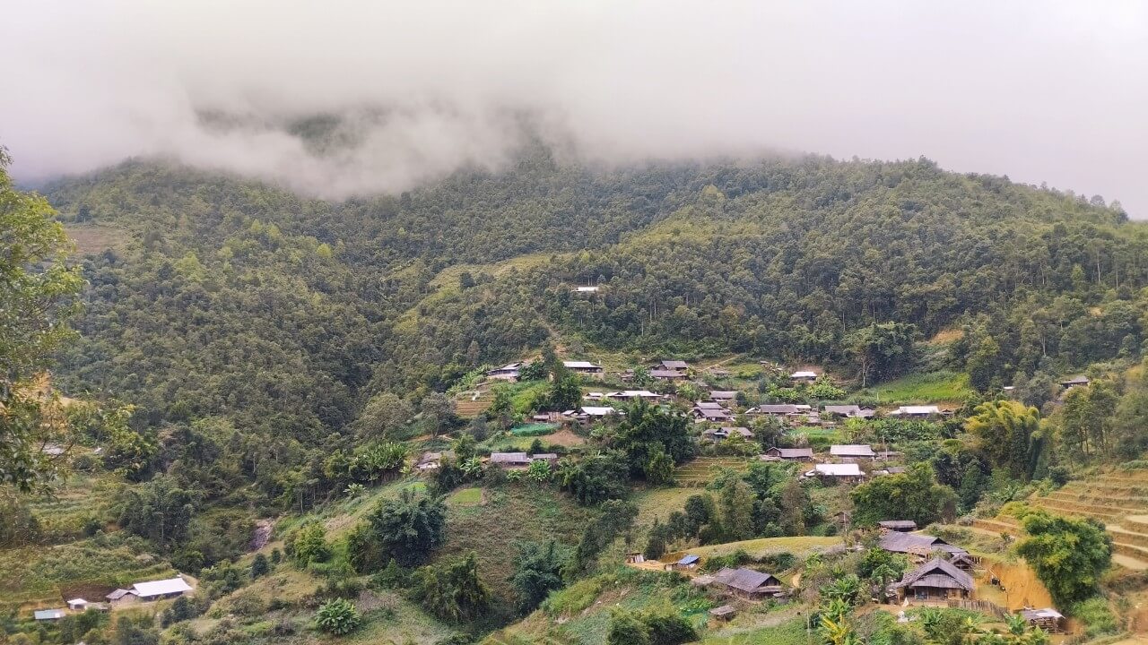 Remote village of H'Mong people