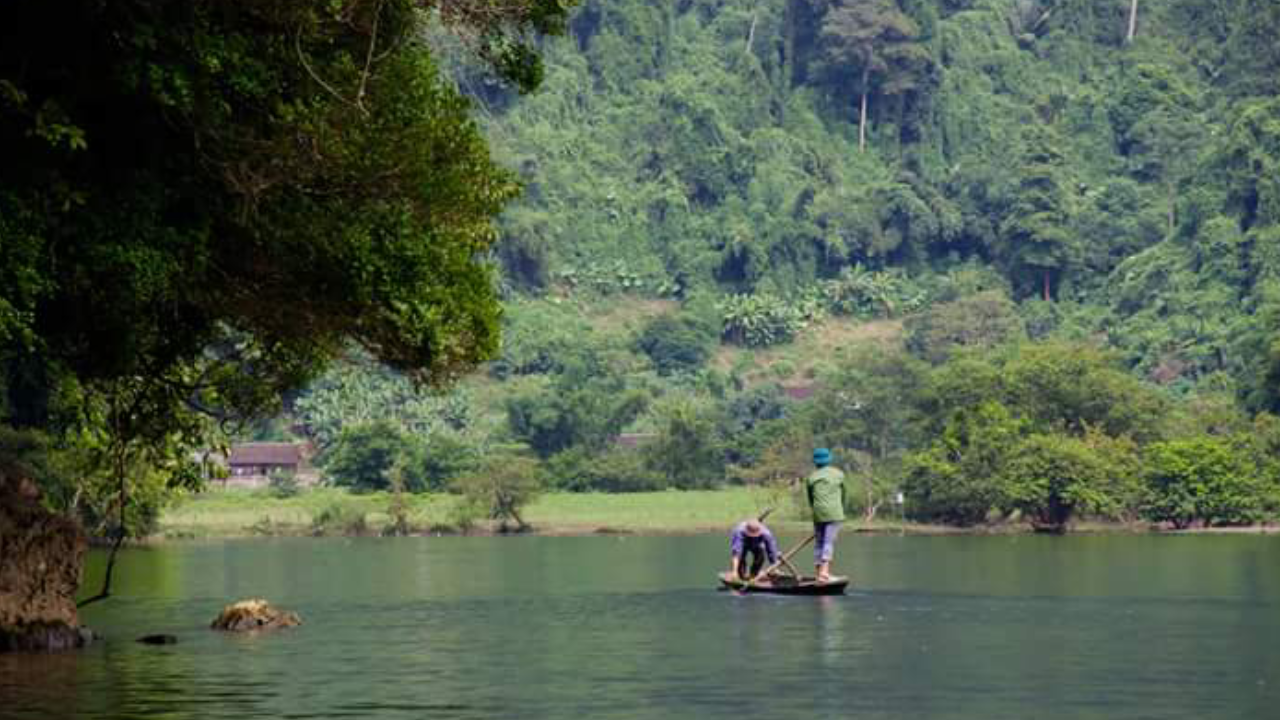 The locals on Ba Be lake