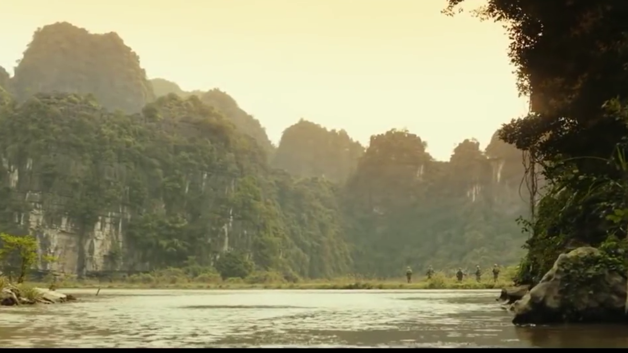 Cave in Van Long nature reserve-Kong Skull island