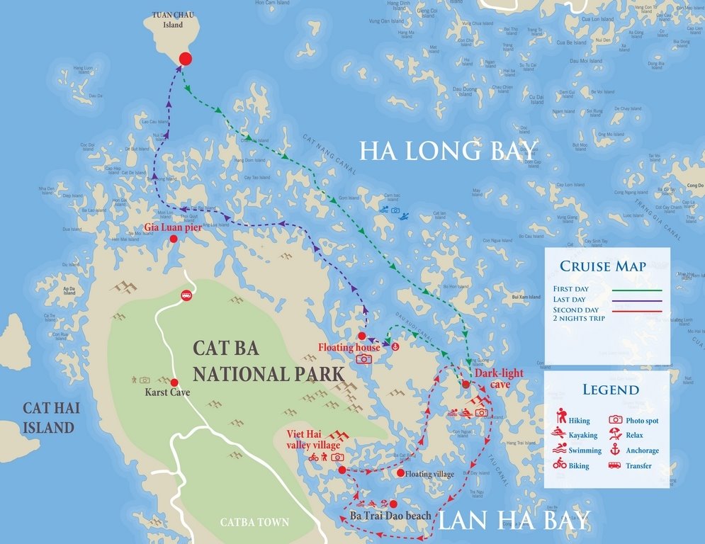 Travel route map genesis regal cruise
