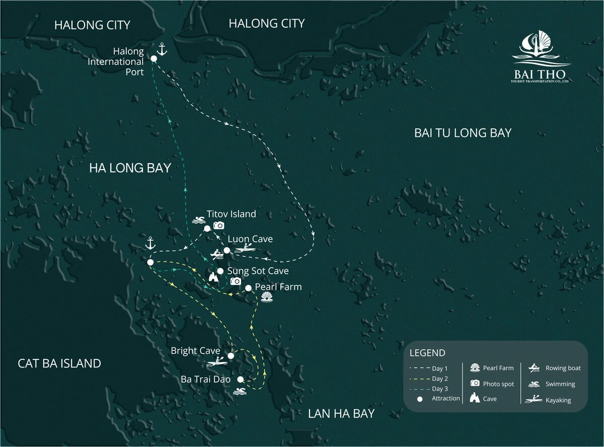 Travel Route Map 3 day