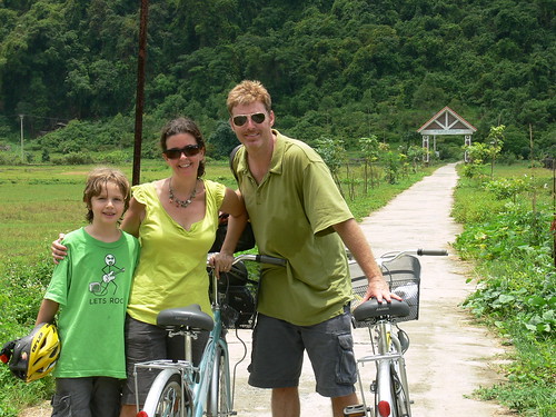 Biking Halong bay
