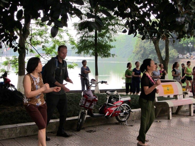 Morning visit to Hoan Kiem Lake