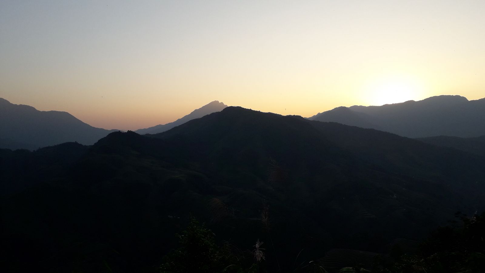 Nam Cang village view to horison