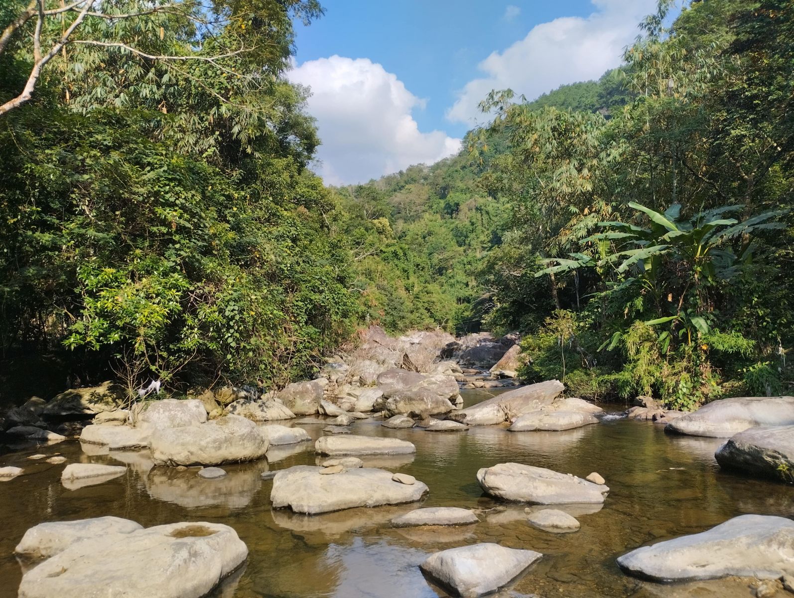 Trekking site along the stream