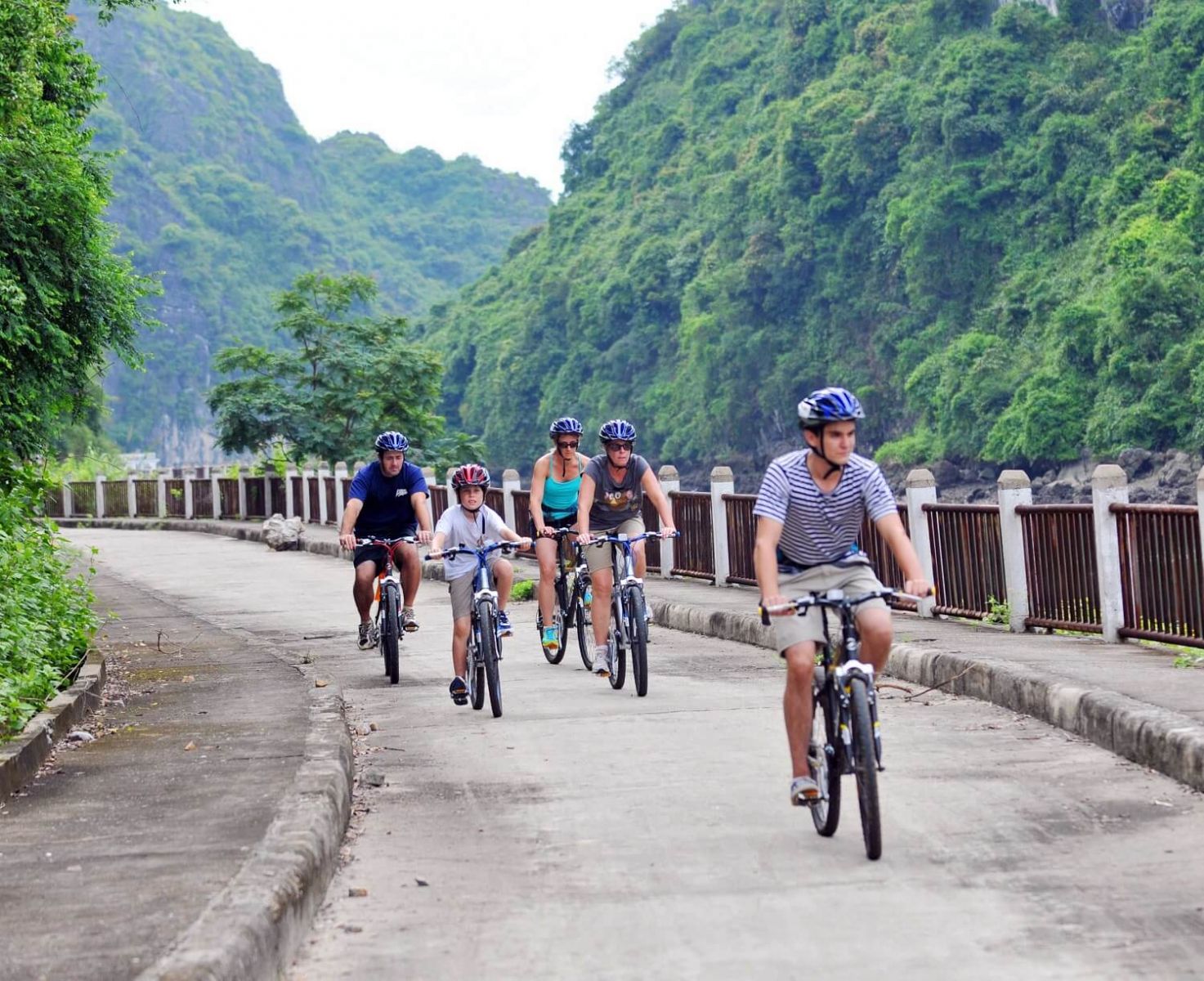 Biking in Viet hai village