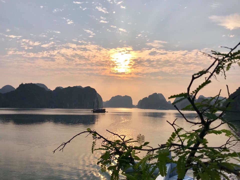 Lan Ha bay at sunset